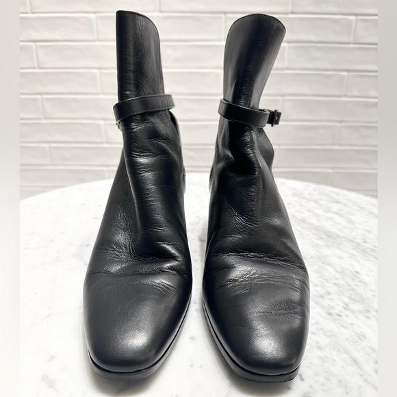 Saint Laurent Leather Ankle Boots - Picture 3 of 8